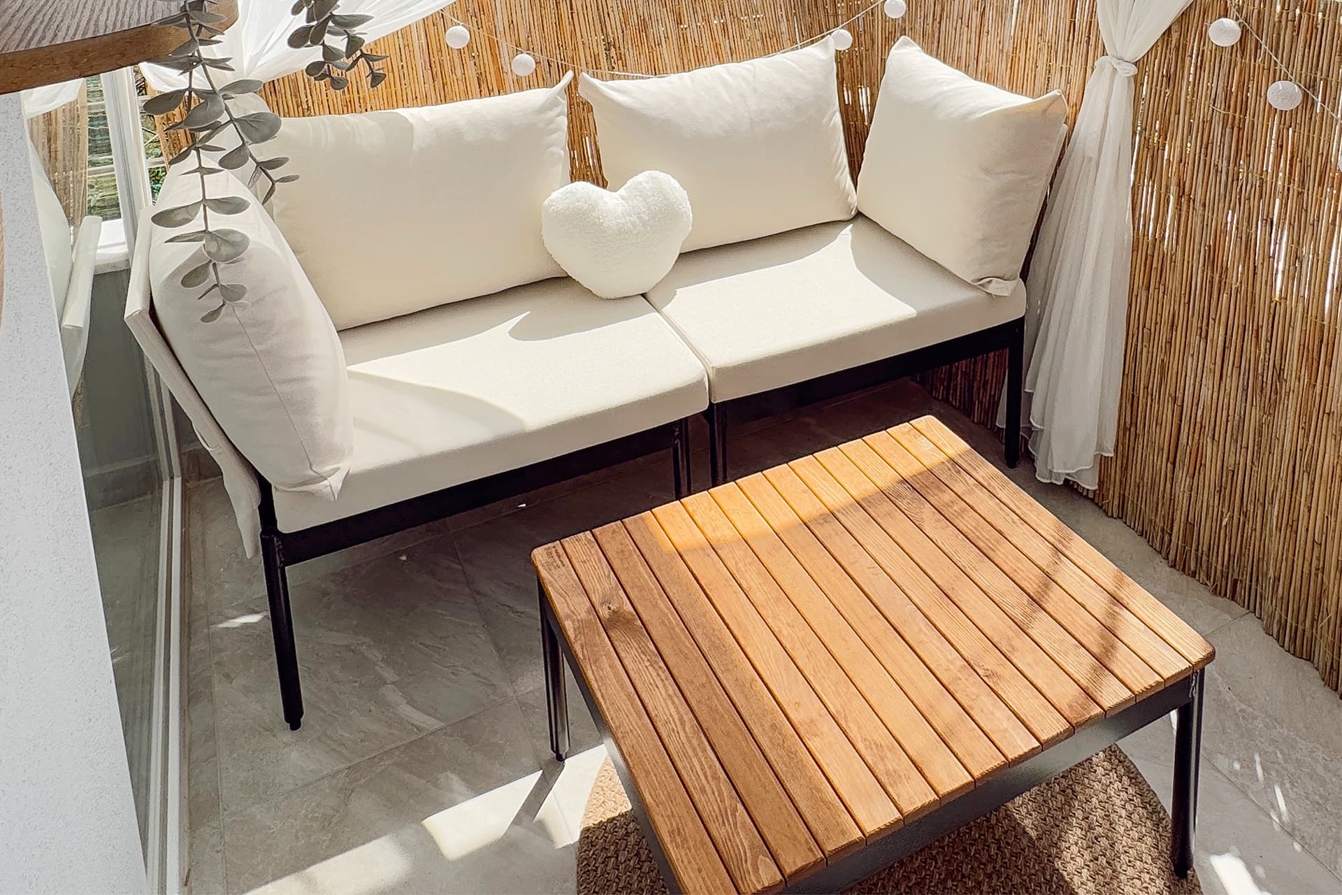 LİMNİ HOME MİNİ MULTİLOUNGE BAHÇE BALKON KOLTUĞU, KREM