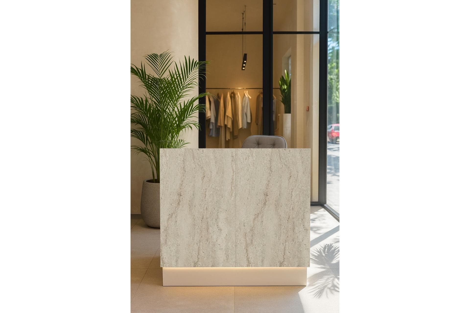 RİSSA LEDLİ KARŞILAMA BANKOSU, 110 CM