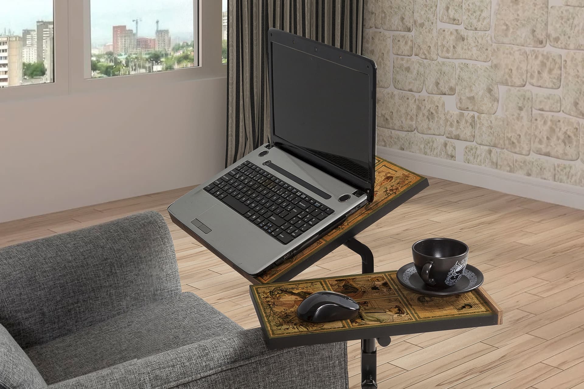 GLEN HOME OFFİCE MADAME LAPTOP SEHPASI, ATLANTİK ÇAM