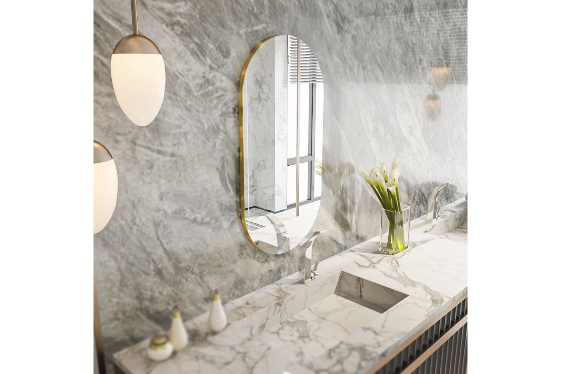 MONE RİORS LUXURY AYNA, GOLD