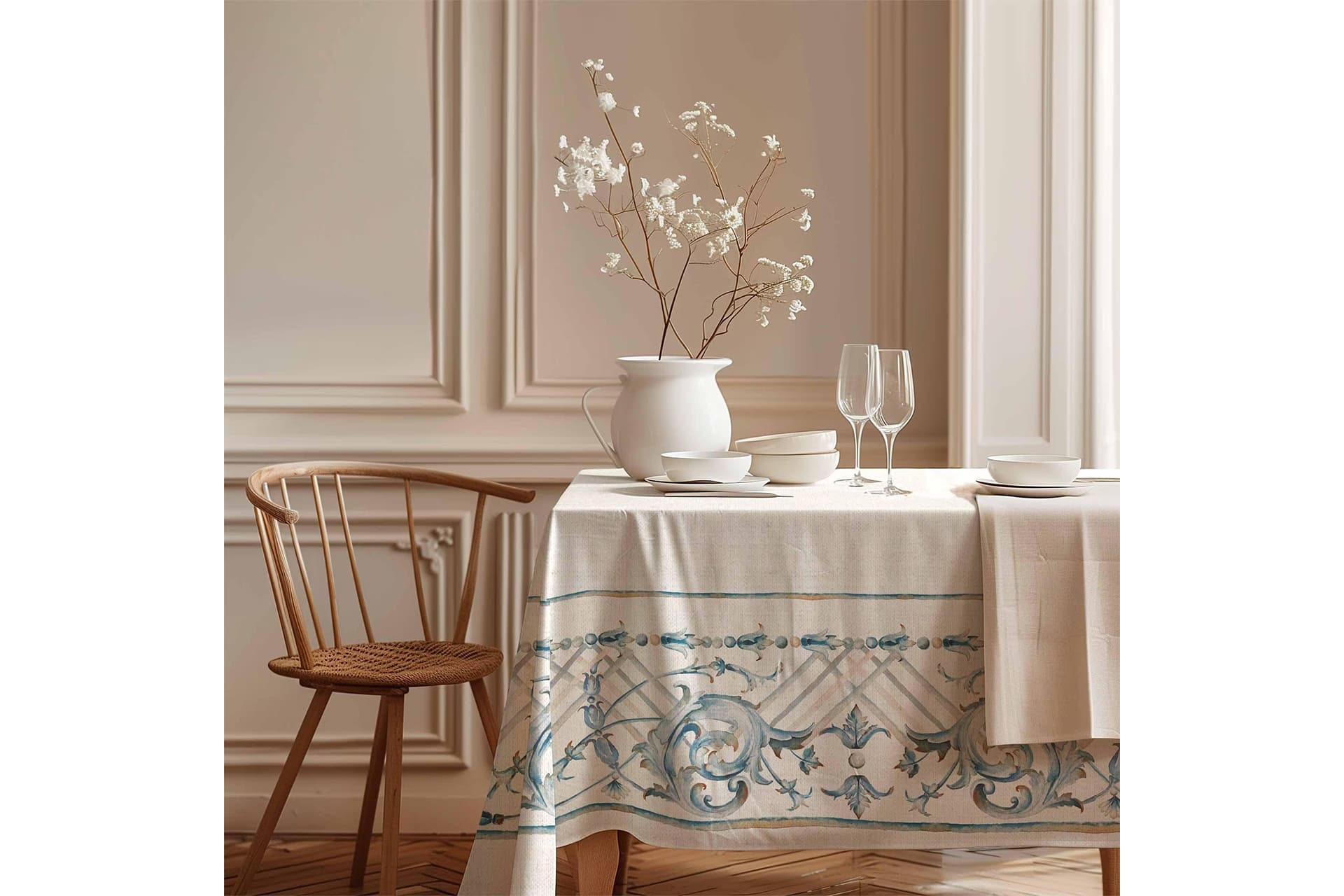 VERSAY PAMUK MASA ÖRTÜSÜ, 100X100 CM