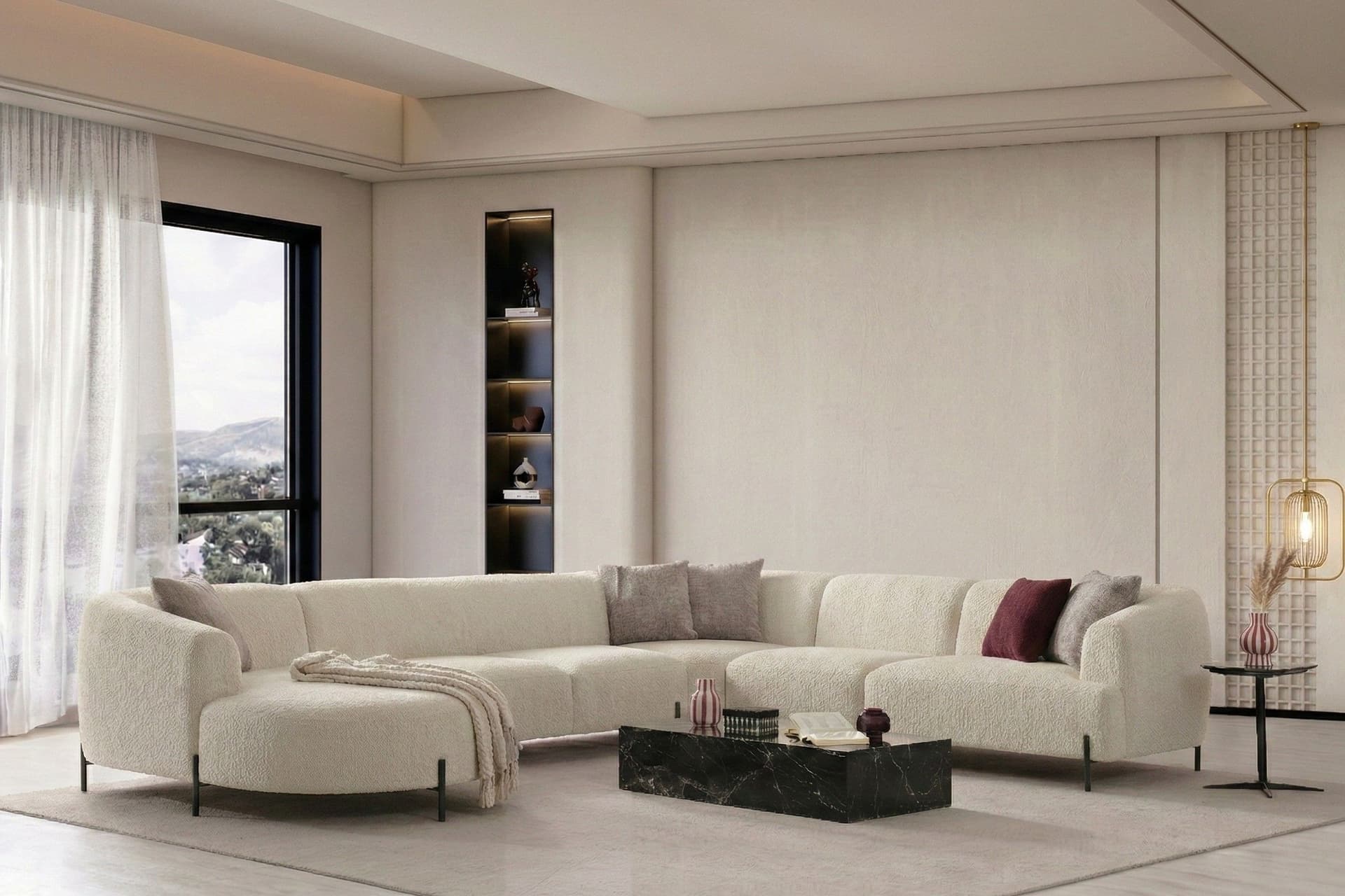 ARMONİ LARGE KÖŞE KOLTUK, SOL, SHOWROOMDAN KUMAŞ DEĞİŞİMLİ