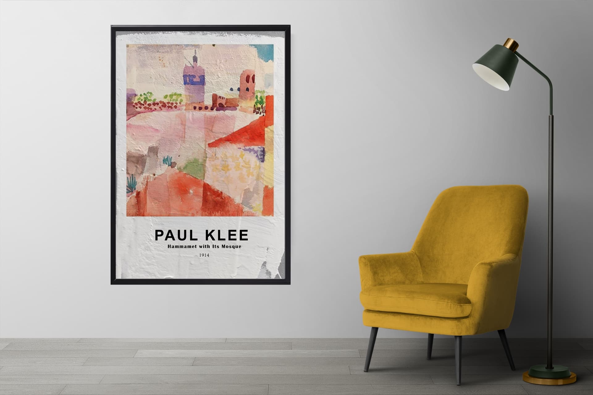 ÇERÇEVELİ BETON ART DOKULU PAUL KLEE HAMMAMET