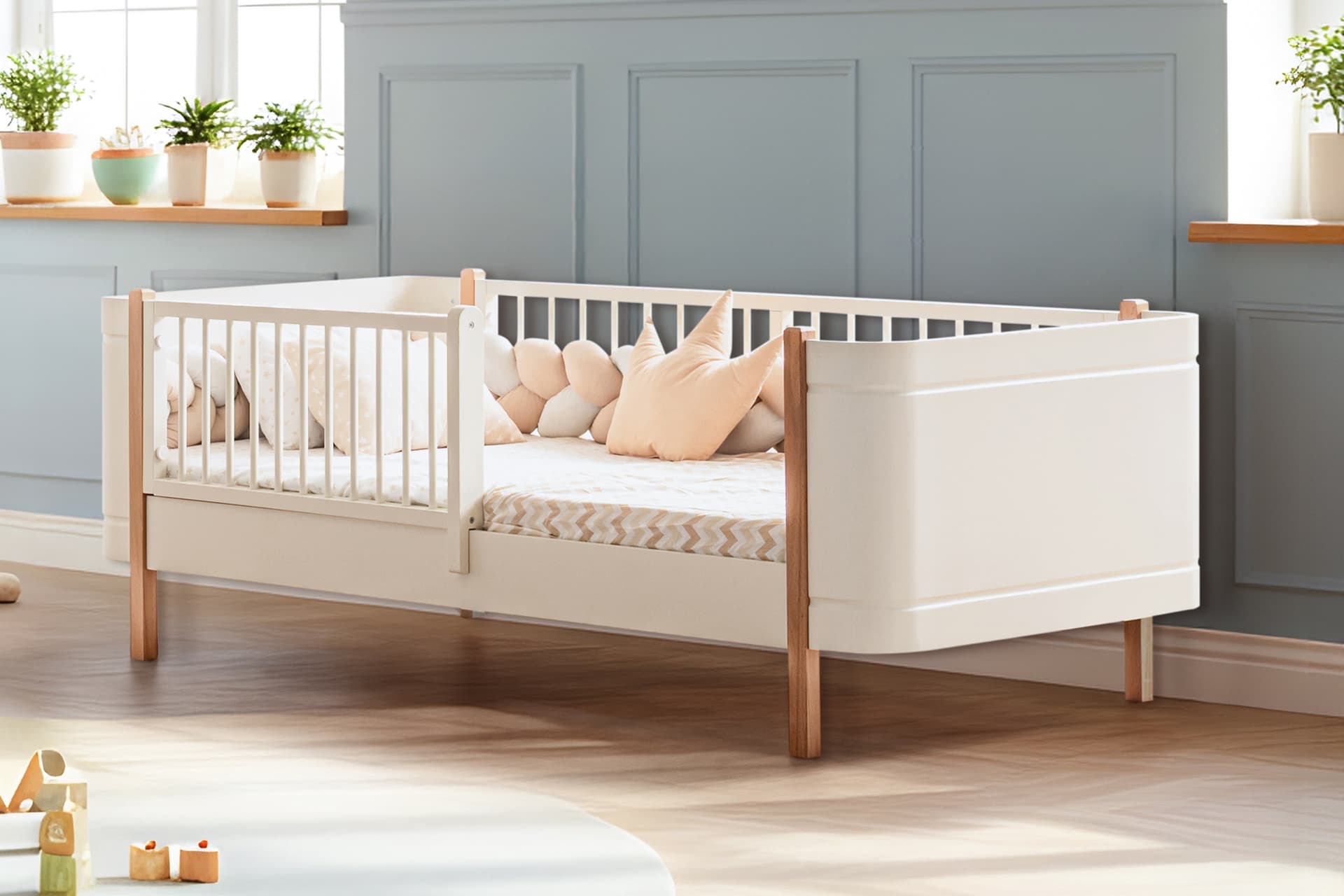 LİDYA MONTESSORİ YATAK, KREM CEVİZ, 90X190
