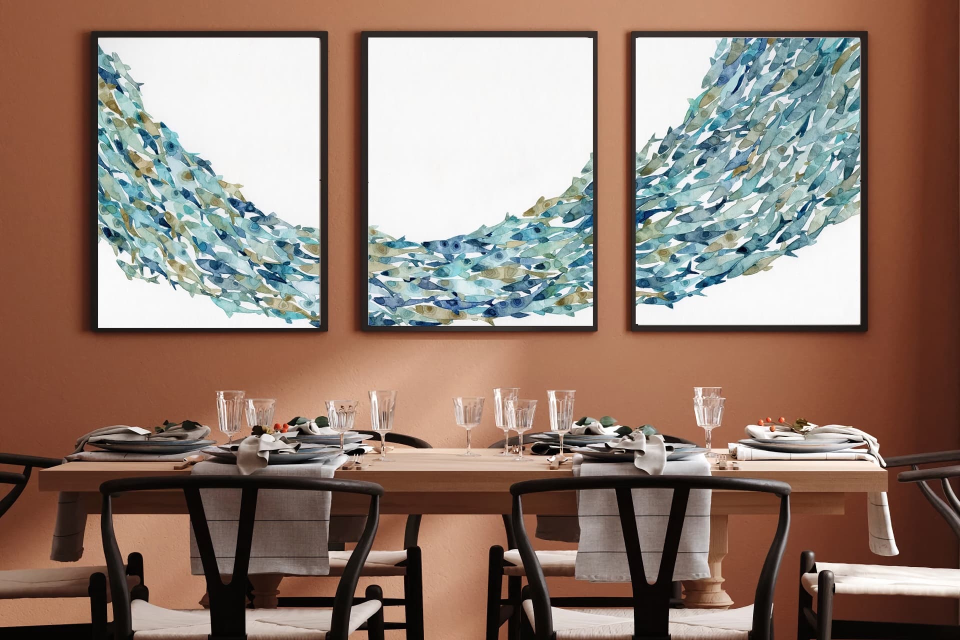 HANGİ MAVİ TABLO SETİ, 50X70