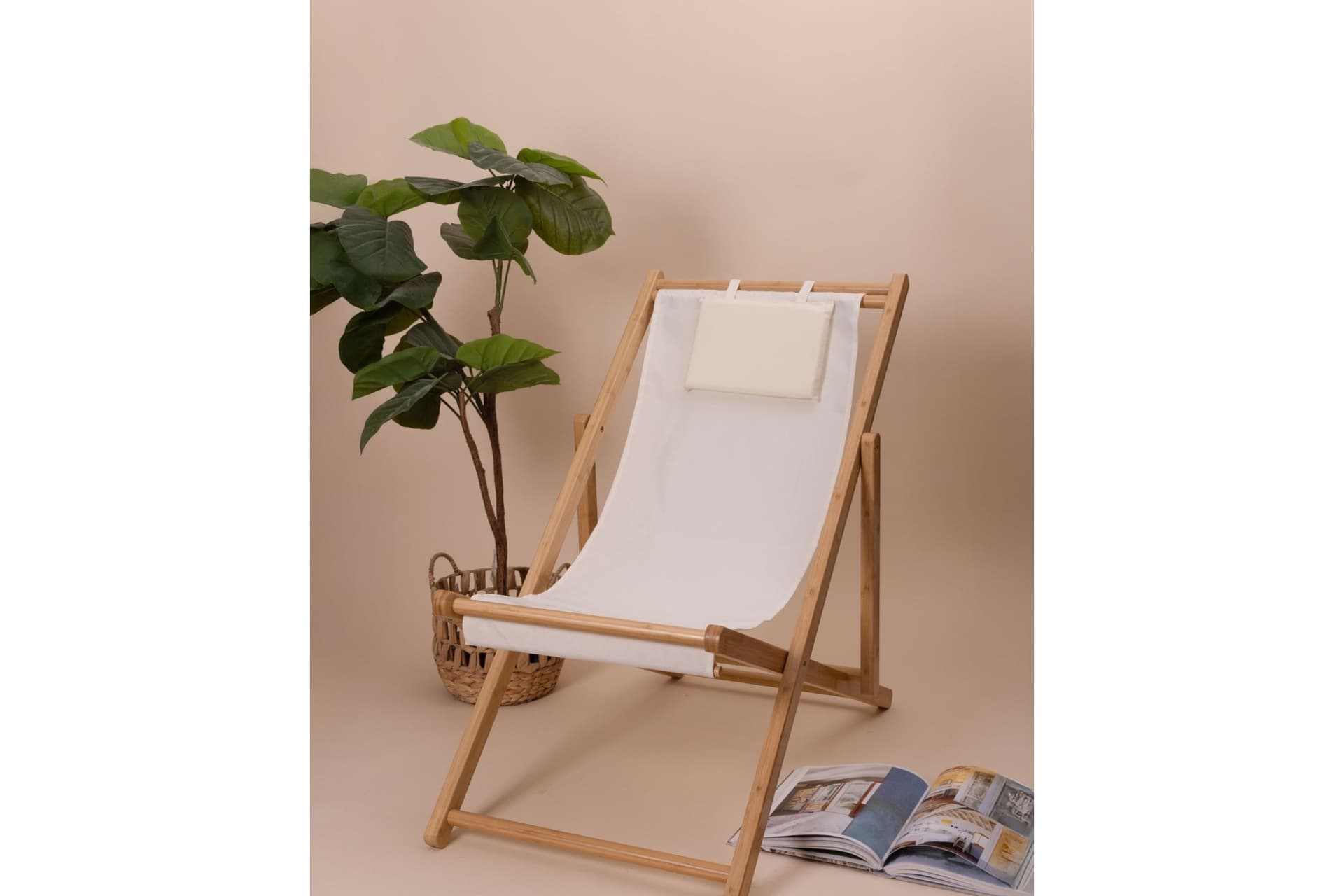 THE MİA BAMBU KATLANIR ŞEZLONG SANDALYE