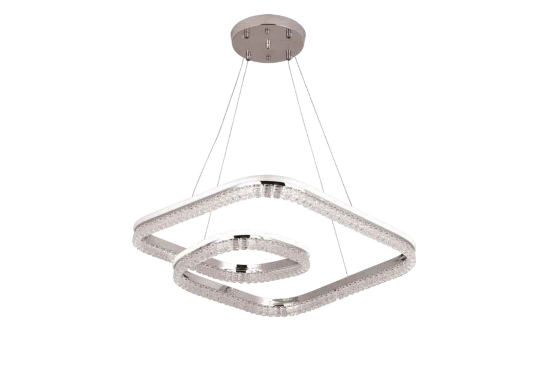 NEFES LED AVİZE, KROM, 50 CM