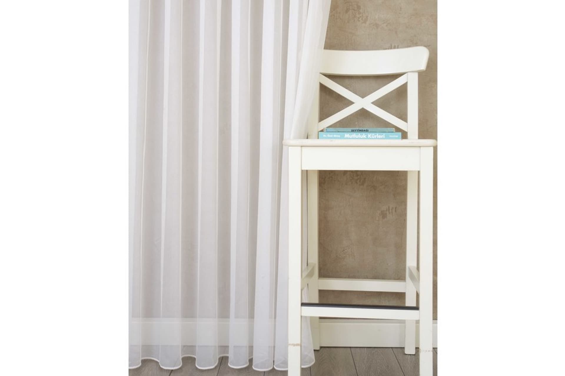 MASSARELLİ ETAMİN TÜL EKRU 1-2,5 ORTA SIK PİLE 100X260