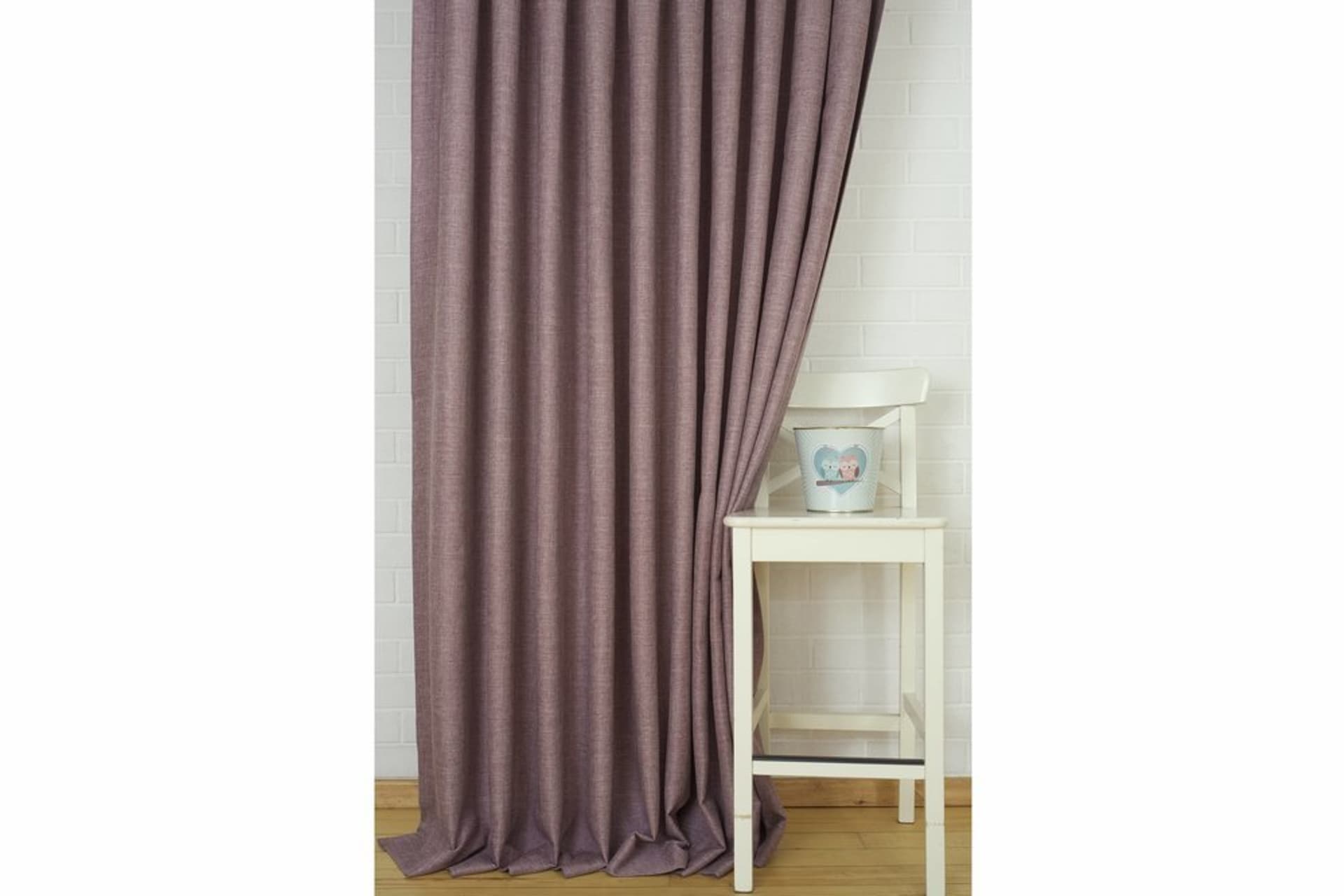 MASSARELLİ FON PERDE KETEN LİLA 1-2 SEYREK PİLE 200X260