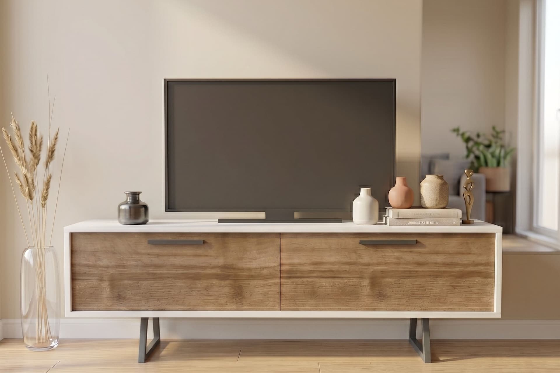 LAGOMOOD NOVA TV ÜNİTESİ, BEYAZ CEVİZ