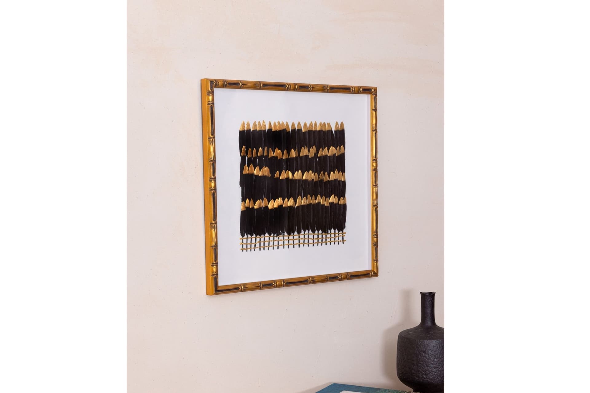 THE MİA FLUME TABLO, SİYAH 60X60X4 CM TBL0097