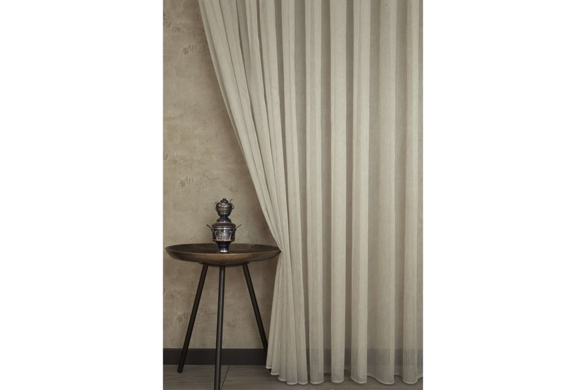 MASSARELLİ ETAMİN ŞANTUKLU TÜL BEJ 1-2 SEYREK PİLE 100X260