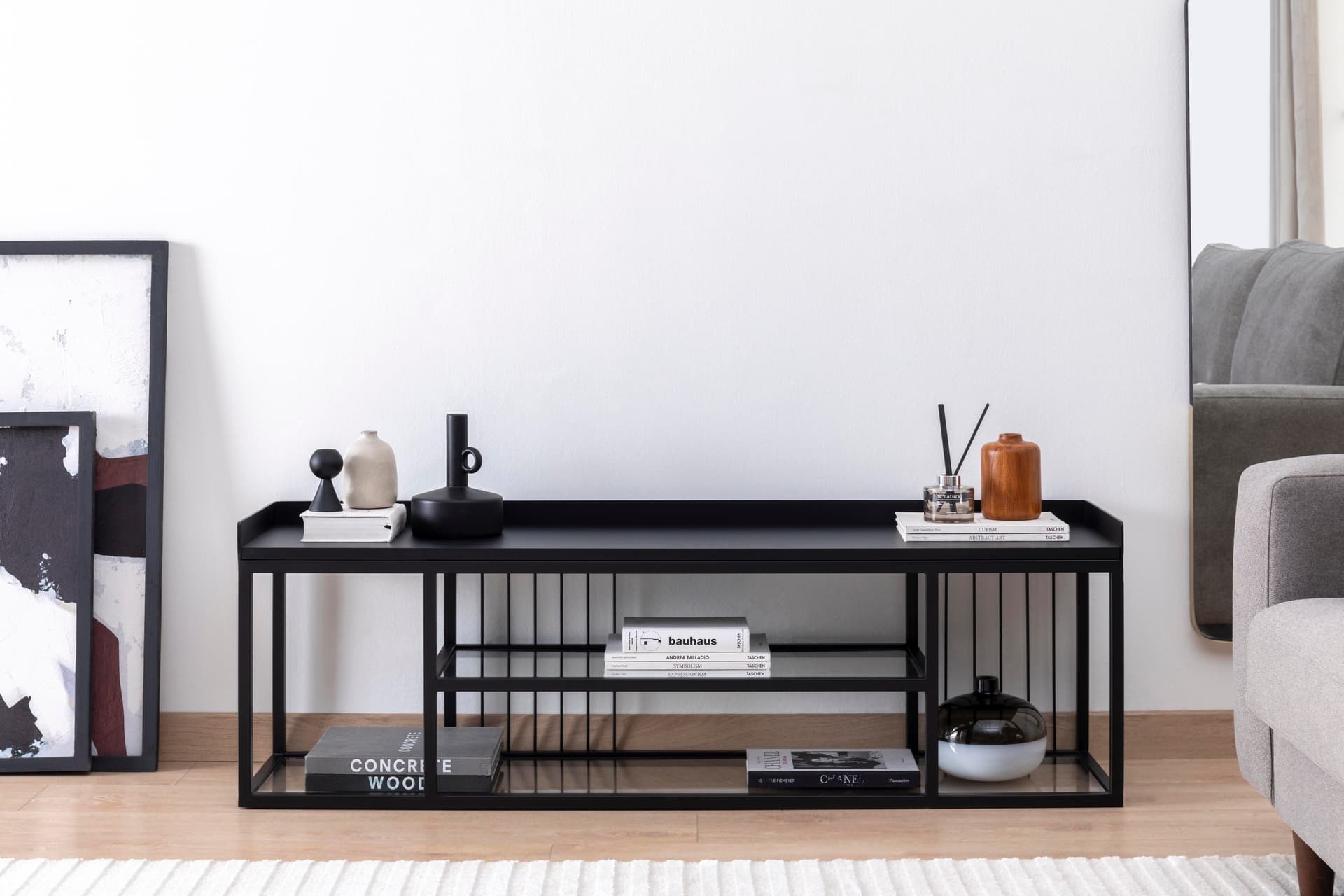 LOLA TV ÜNİTESİ, SİYAH, 140 CM